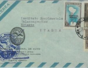 89557 - ARGENTINA - Postal History - OFFICIAL STAMPS on COVER to ITALY 1959