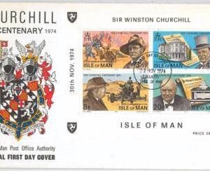 66414 - ISLE of MAN - POSTAL HISTORY - FDC COVER 1974 - CHURCHILL