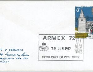 66417 - GREAT BRITAIN - POSTAL HISTORY - SPECIAL POSTMARK on COVER  1972   ARMEX