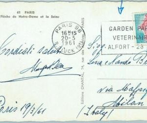 67492  -  FRANCE - Postal History -  POSTCARD 1961 - Veterinarian  MEDICINE