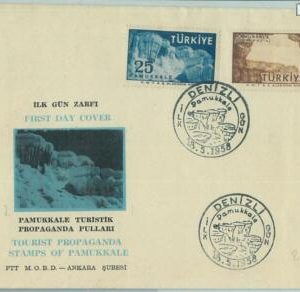 67496 - TURKEY  - Postal History - FDC COVER 1958 -  caves SPELEOLOGY