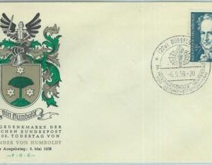 67499 -  GERMANY - Postal History - FDC COVER 1959 -  SCIENCE Humbolt