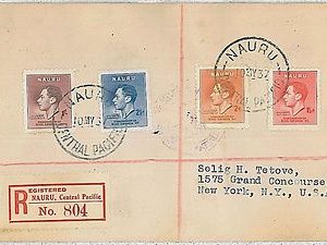POSTAL HISTORY -  NAURU : 1937 Coronation King GEORGE VI - FDC COVER
