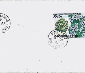 flowers POSTAL HISTORY  cover  -  MONSERRAT 1981 : P.O. HARRIS