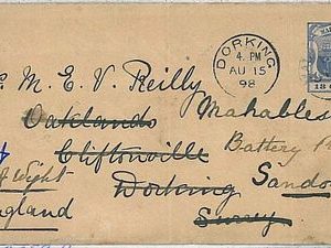 POSTAL HISTORY -  POSTAL STATIONERY -  MAURITIUS: DORKING 1898 to ENGLAND