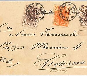 46425 - GREECE  Ελλάδα  -  POSTAL HISTORY  -   POSTCARD to ITALY 1904
