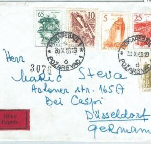 70153 - YUGOSLAVIA - POSTAL HISTORY -  POSTAL STATIONERY COVER to  Germany 1965