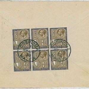 POSTAL HISTORY  cover  1938 -  MALTA to LONDON - NICE!