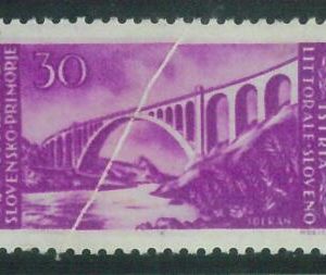 86558 - YUGOSLAVIA Istria occupation  STAMP printing error PLIE D'ACCORDION 1947