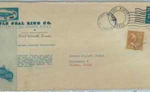 84337 - USA - POSTAL HISTORY - UPRATED FRANKING on ADVERTISING cover 1950's