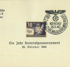 95422  - POLAND General Government - POSTAL HISTORY - SPECIAL CARD : Krakau 1940