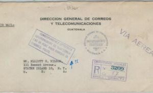 79092 - GUATEMALA -  POSTAL HISTORY - OFFICIAL Registered COVER  to USA  1948