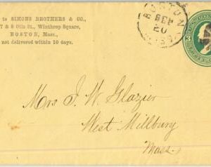 91421 - USA - POSTAL HISTORY - Private Print  STATIONERY COVER Boston MASS 1920