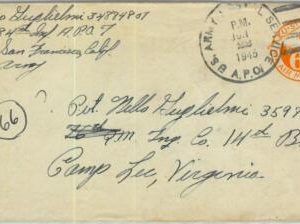 91424 - USA - POSTAL HISTORY - Stationery FIELD MAIL Military mail  ARMY PO 1945