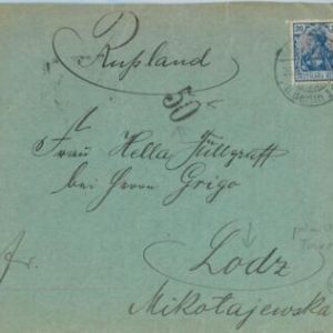 95470 - GERMANY - POSTAL HISTORY - COVER to POLAND - TAXED on arrival 1910