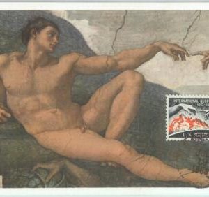 81406  -  USA - Postal History -  MAXIMUM CARD -  RELIGION art MICHELANGELO 1968