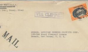 79141 - Philippines - POSTAL HISTORY -  Airmail COVER  to USA via Clipper 1941