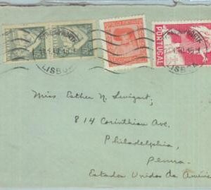 88951  - PORTUGAL - Postal History -  COVER from LISBOA to USA 1940