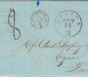 91277 - UNITED STATES USA - PREPHILATELIC Cover BOSTON 1895 Transatlantic Mail