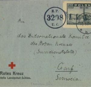 95454 - POLAND - POSTAL HISTORY - IMPERF Stamp on COVER to SWITZERLAND - 1946