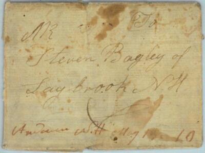 91296 - UNITED STATES USA - Postal History - PREPHILATELIC Cover from WILMOT, NH