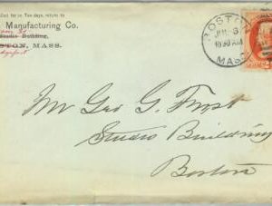 91324 - UNITED STATES USA - POSTAL HISTORY - EARLY Cover from BOSTON, MA 1882