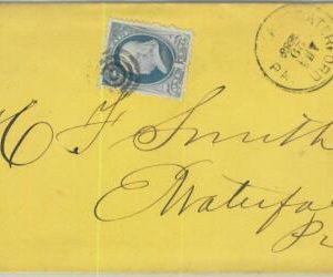 91332 - UNITED STATES USA - POSTAL HISTORY - EARLY Cover EAST WATERFORD, PA 1885