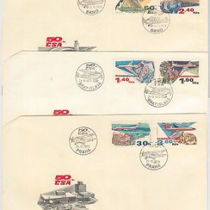 57235 - Czechoslovakia - POSTAL HISTORY: Set of 3 FDC COVERS 1975 - AIRPLANES