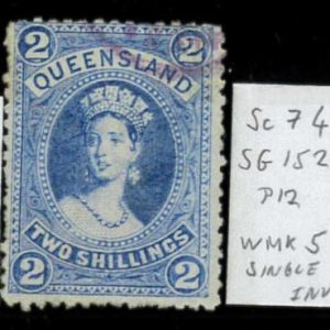 aa5622b - Australia QUEENSLAND - STAMP - SG # 152 Watermark 5  - USED