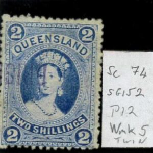 aa5622a - Australia QUEENSLAND - STAMP - SG # 152 Watermark 5  - USED