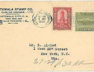 21284  - GUATEMALA - POSTAL HISTORY - COVER to USA 1934