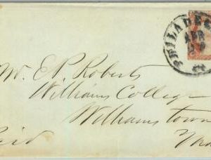 91306 - UNITED STATES USA - POSTAL HISTORY - EARLY Cover from PHILADELPHIA 1854