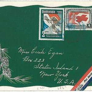 28454 - GUATEMALA - POSTAL HISTORY - COVER to USA Via PANAM Red Cross