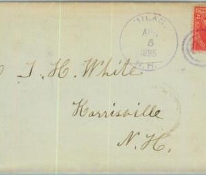 91387 - UNITED STATES USA - POSTAL HISTORY - EARLY Cover MILAN  NH 1895