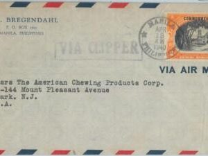 74503 - USA: Philippines  - POSTAL HISTORY -  COVER to USA - Via CLIPPER 1940