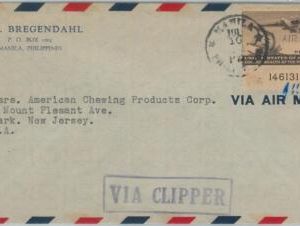 74508 - USA: Philippines  - POSTAL HISTORY -  COVER to USA - Via CLIPPER