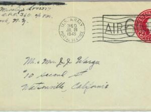 91368 -  USA - POSTAL HISTORY -  STATIONERY COVER Field Mail ARMY POST 360  1945