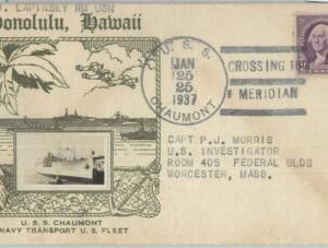 81732 -  USA  - Postal History - CACHET special Cover 1937 - BOATS Ship NAVY