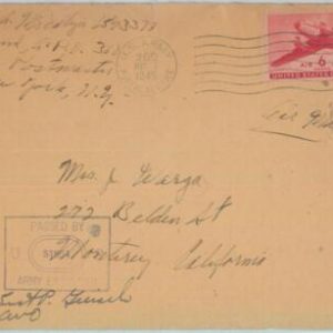 81737 - USA - Postal History -  COVER sent on the 7th May 1945 from USA ARMY!
