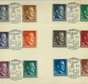 95426 - POLAND General Government - POSTAL HISTORY - Set of 12 STAMPS on COVER