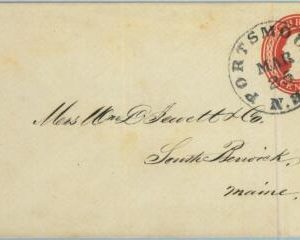 91395 - USA - POSTAL HISTORY -  Early  STATIONERY COVER from PORTSMOUTH , NH