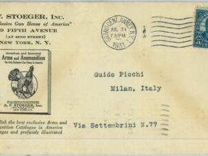 91415 - USA - POSTAL HISTORY - ADVERTISING COVER  Arms & Ammunition NY 1931