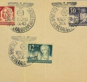 95415 - POLAND General Government - POSTAL HISTORY - SPECIAL CARD : Warsaw 1940