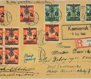 95427 - POLAND General Government - POSTAL HISTORY - Registered Cover 1940 NICE!
