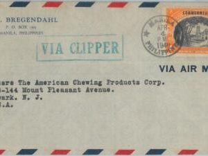 74504 - USA: Philippines  - POSTAL HISTORY -  COVER to USA - Via CLIPPER 1940