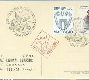80910 - ITALY - Postal History: POSTCARD University Olympic Games 1972 Athletics