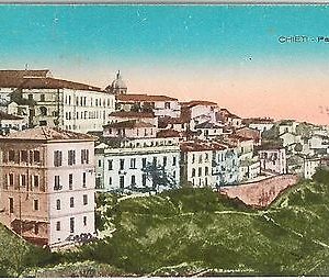 44458  CARTOLINA d'Epoca - CHIETI Città -  PANORAMA 1924