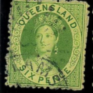 aa5625i1 - Australia QUEENSLAND - STAMP - SG # 26 or 27 - USED