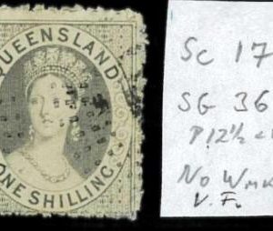 aa5625h  - Australia QUEENSLAND - STAMP - SG # 36  No Watermark  - USED