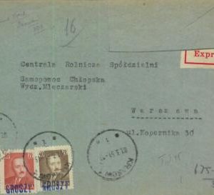 95435 - POLAND  - POSTAL HISTORY - GROSZY Overprinted stamps on COVER 1951